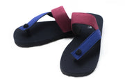 Blue and Red Thai Cotton Sandals