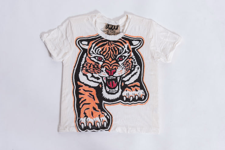 Kids Baby Tiger T-Shirt in White
