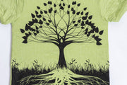 Kids Tree of Life T-Shirt in Lime