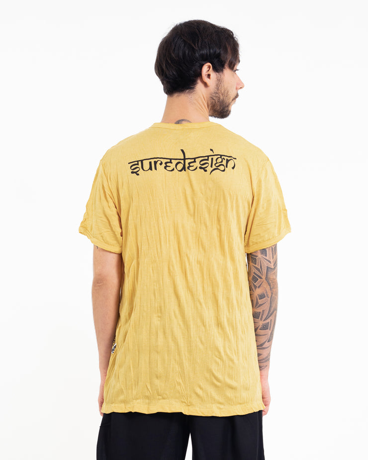 Mens Pyramid Eye T-Shirt in Yellow