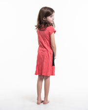 Kids Tree of Life Dress in Red