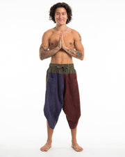 Unisx Patchwork Stonewash Cropped Pants