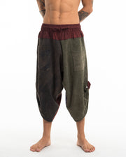 Unisx Patchwork Stonewash Cropped Pants