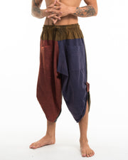 Unisx Patchwork Stonewash Cropped Pants