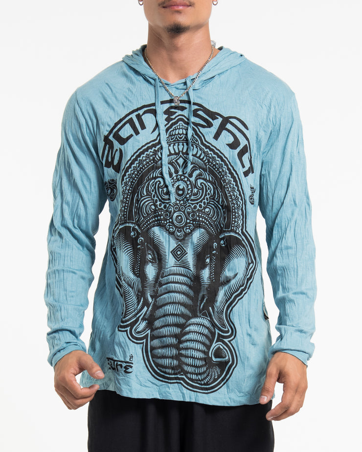 Sure Design Unisex Majestic Ganesha Hoodie in Turquoise