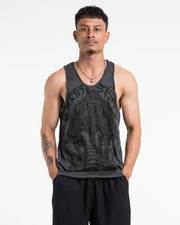 Mens Majestic Ganesha Tank Top in Black