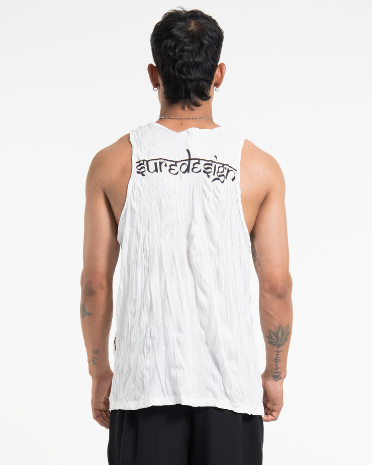 Mens Majestic Ganesha Tank Top in White