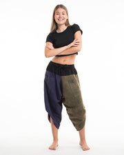 Unisx Patchwork Stonewash Cropped Pants