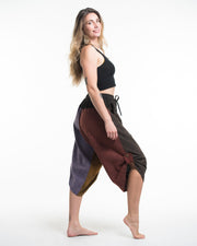 Unisx Patchwork Stonewash Cropped Pants