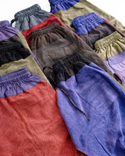 Unisx Patchwork Stonewash Cropped Pants