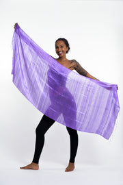 Thai Silk Shawl Scarf in Purple
