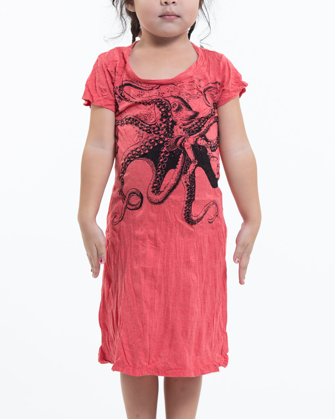 Sure Design Kids Octopus Dress in Red