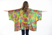 Tie Dye Om Kimono Cardigan in Acid