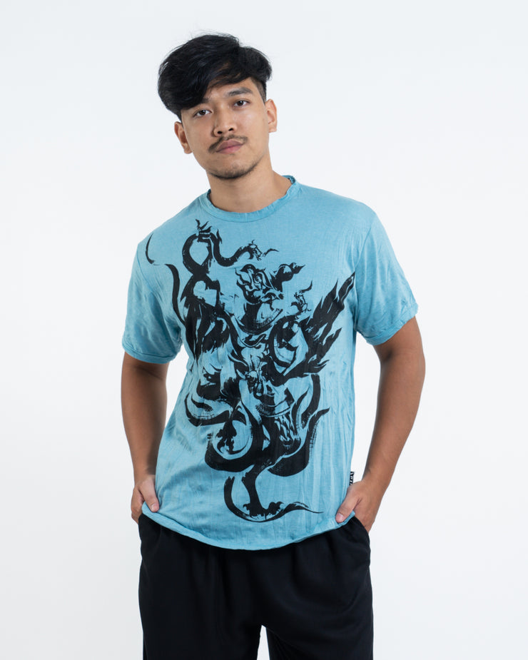 Mens Garuda T-Shirt in Turquoise