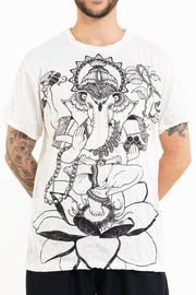 Mens Lord Ganesh T-Shirt in White