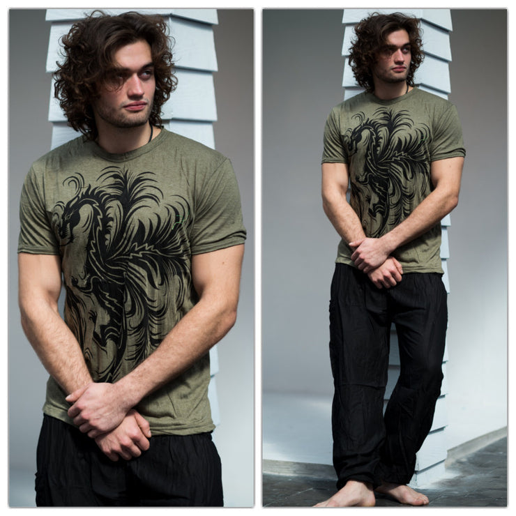Mens The Dragon T-Shirt in Green