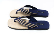 Blue and Natural Jute Sandals