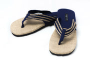 Blue and Natural Jute Sandals