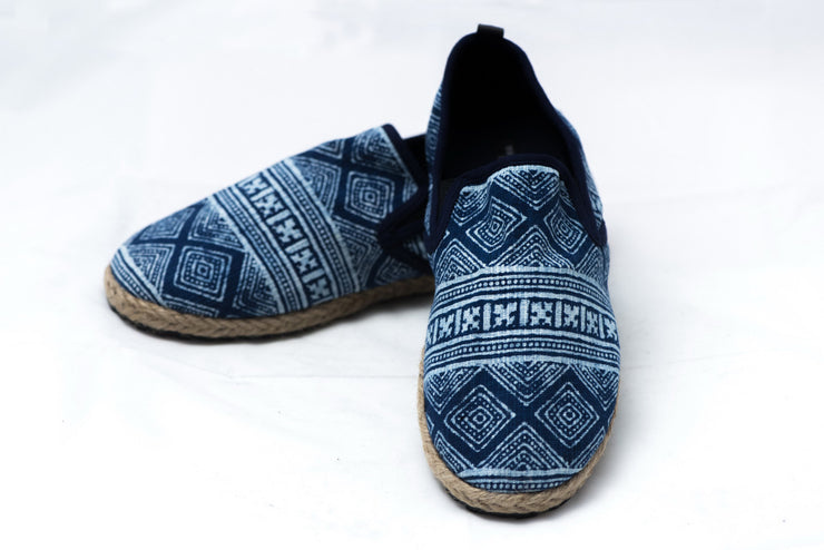 Indigo Hill Tribe Print Slip On Shoes