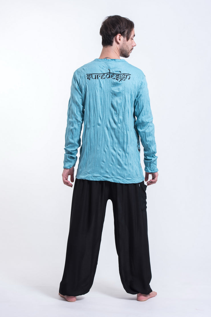 Unisex Shanti Ganesh Long Sleeve T-Shirt in Turquoise