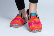 Hmong Patchwork Embroidered Slipper Sandals