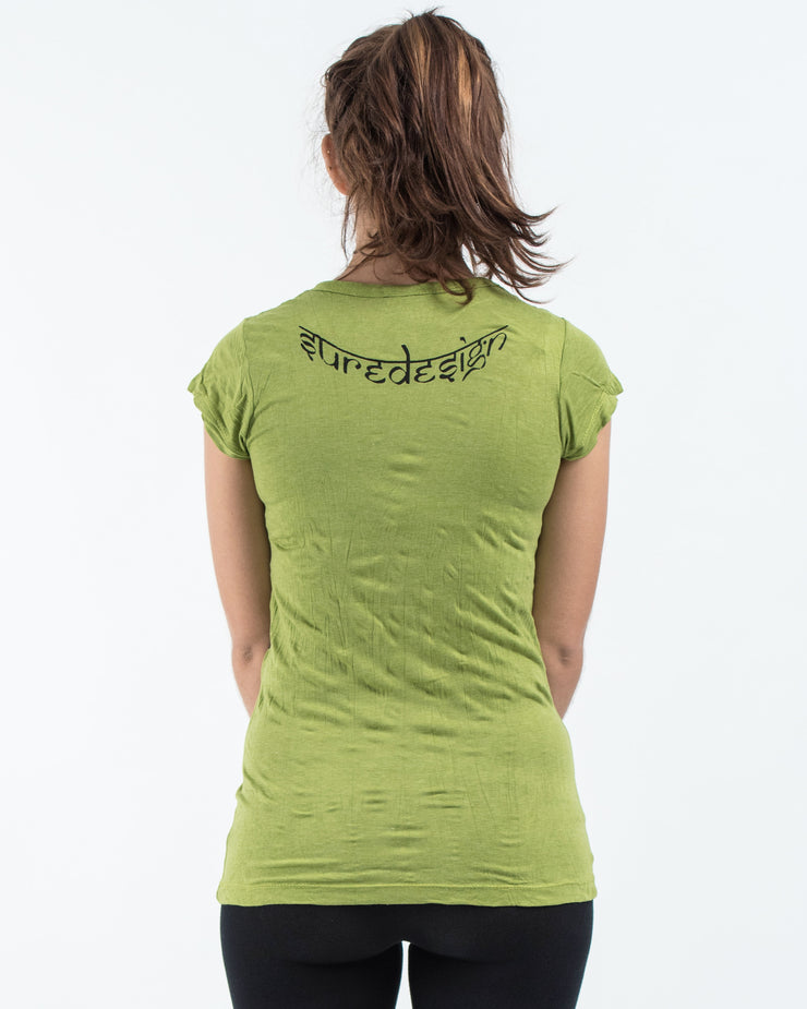 Womens Octopus T-Shirt in Lime