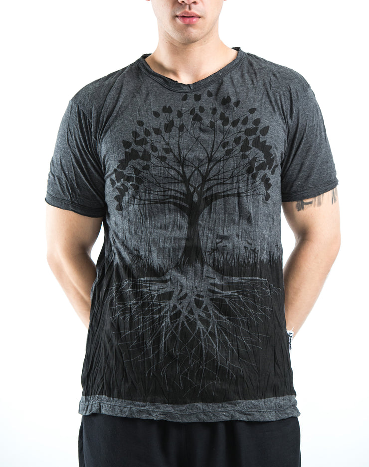 Mens Tree of Life T-Shirt in Black
