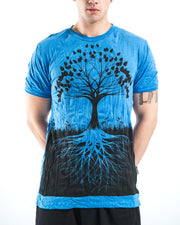 Mens Tree of Life T-Shirt in Blue