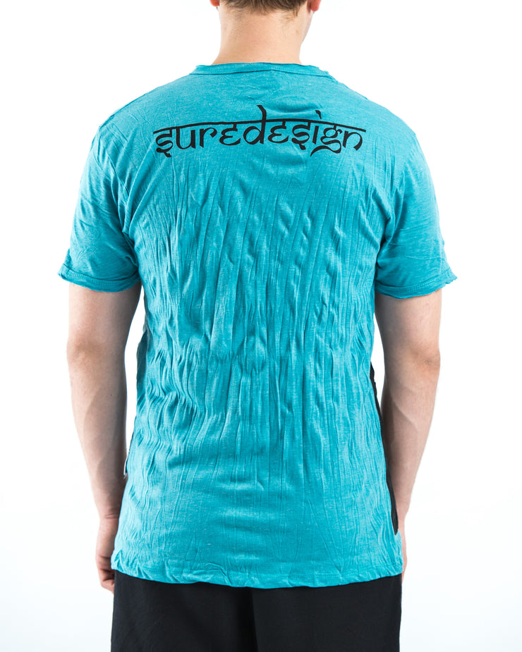 Mens Tree of Life T-Shirt in Turquoise