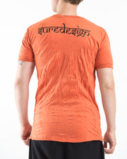 Mens Thai Tattoo T-Shirt in Orange
