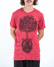 Mens Celtic Tree T-Shirt in Red