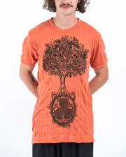Mens Celtic Tree T-Shirt in Orange
