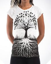 Womens Tree of Life T-Shirt in White