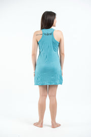 Womens Infinitee Om Tank Dress in Turquoise