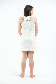 Womens Infinitee Om Tank Dress in White