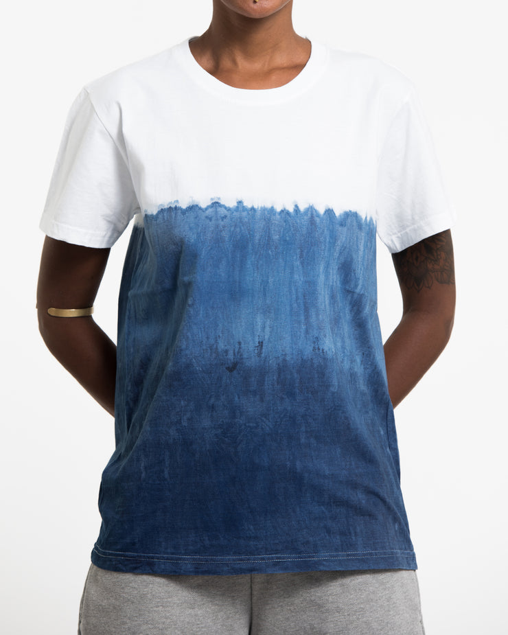 Unisex Ombre Indigo Tie Dye T-Shirt