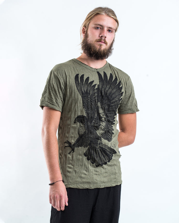 Mens Eagle T-Shirt in Green