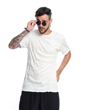 Mens Solid Color T-Shirt in White