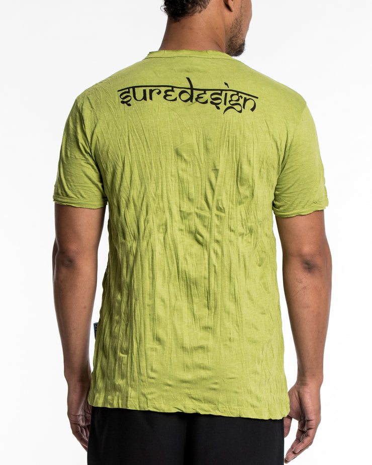 Mens Tree of Life T-Shirt in Lime