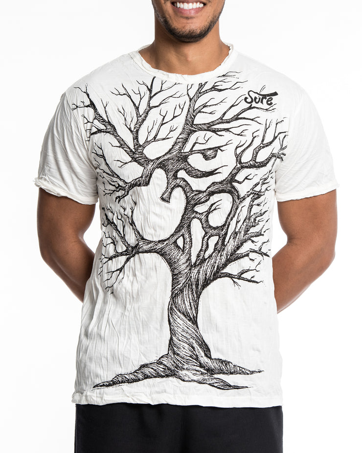 Mens Om Tree T-Shirt in White