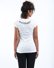 Womens Chakra Fractal T-Shirt in White