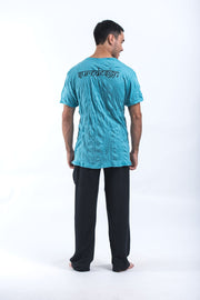Mens Octopus Weed T-Shirt in Turquoise