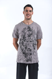 Mens Octopus Weed T-Shirt in Gray