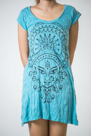 Womens Durga Dress in Turquoise