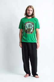 Vintage Style Leo Beer T-Shirt in Green