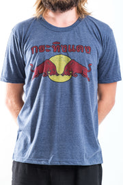 Vintage Style Red Bull T-Shirt in Denim Blue