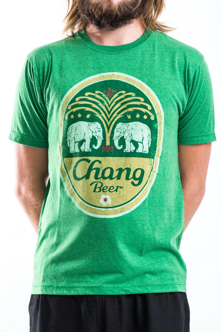 Vintage Style Chang Beer T-Shirt in Green