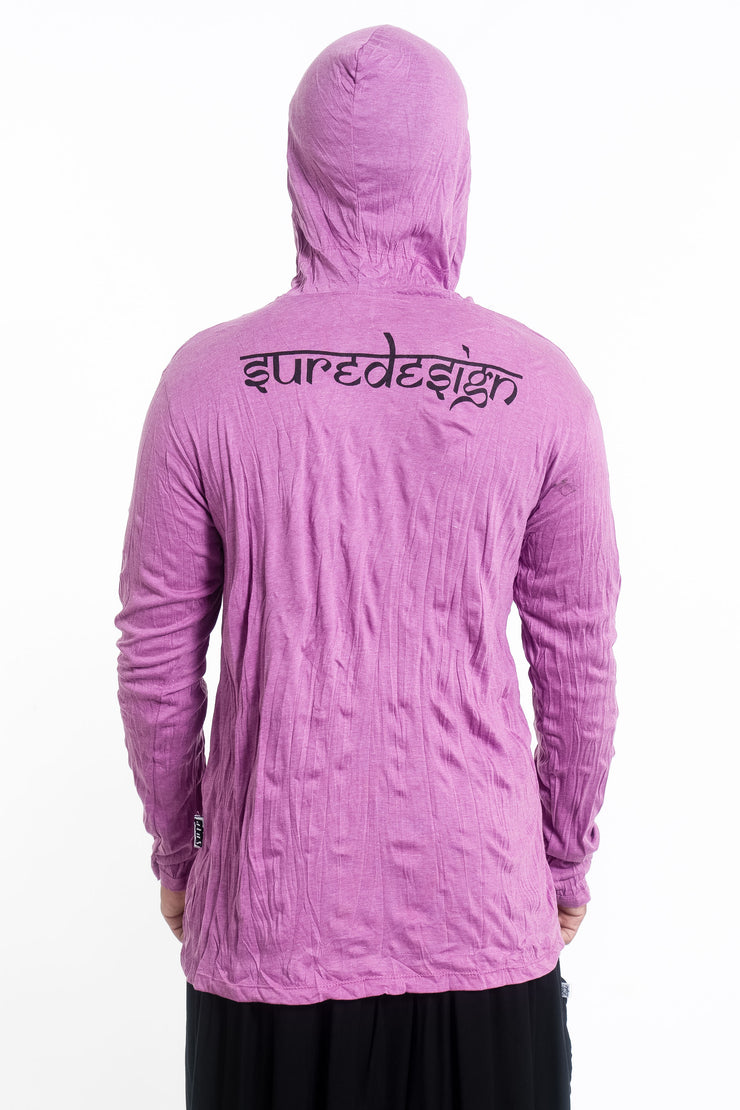 Unisex Chakra Fractal Hoodie in Pink