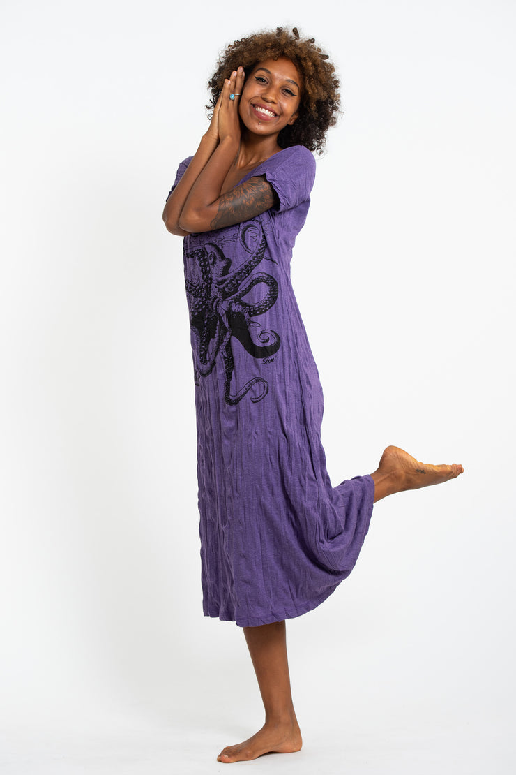 purple octopus dress Sea Witch Octopus Villain Costume Fitted Bodycon Tank Dress Dance Party Purple Mermaid Halloween Cosplay Plus Size Theme Park Bounding
