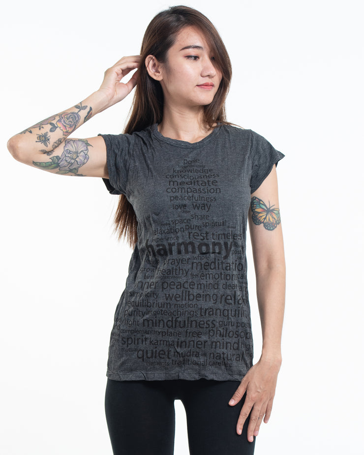 Womens Harmony T-Shirt in Black